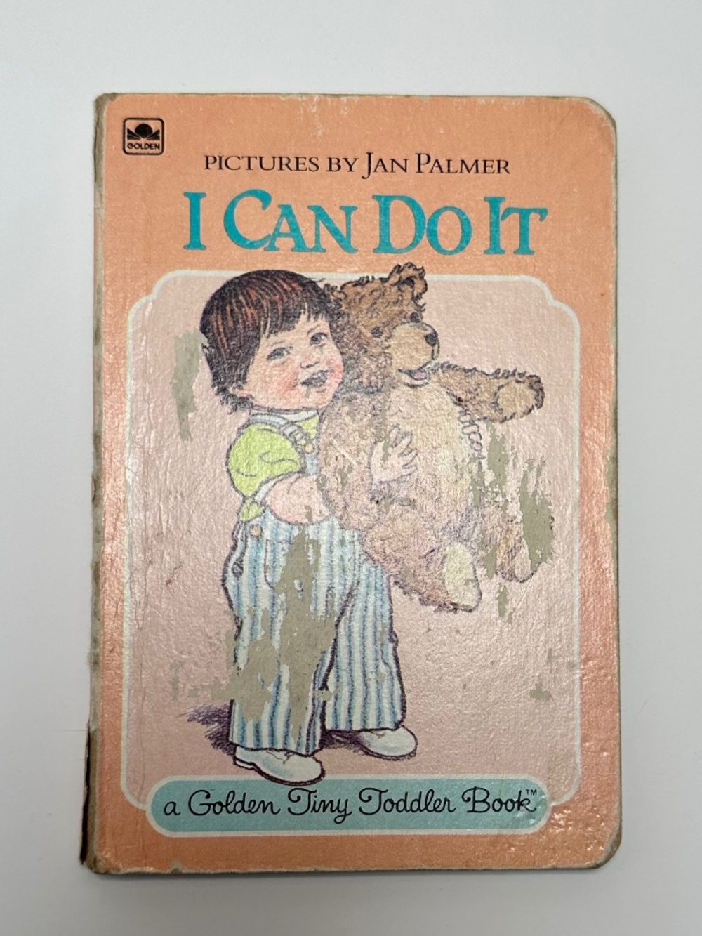 Vintage Golden Tiny Toddler Book “I Can Do It” Jan Palmer Retro Kids Board Book